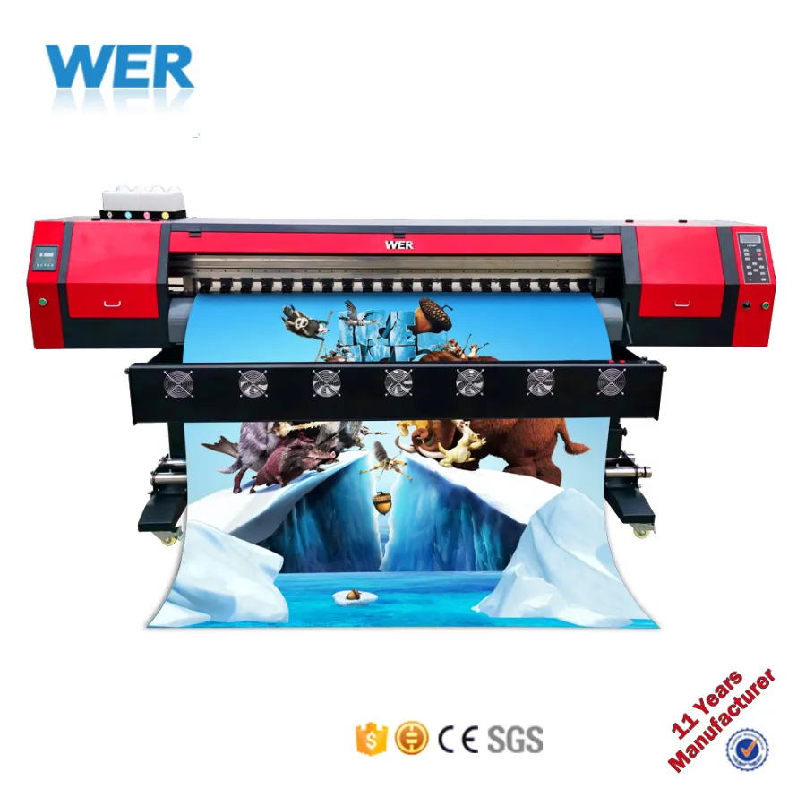 1.6m 5feet Eco Solvent Printer Vinyl Printing Machine Price