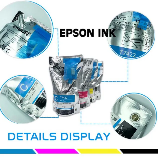 100% Original Epson Sublimation Ink 1L/Bag with Chips for Epson F Series Printer