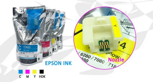 100% Original Epson Sublimation Ink 1L/Bag with Chips for Epson F Series Printer