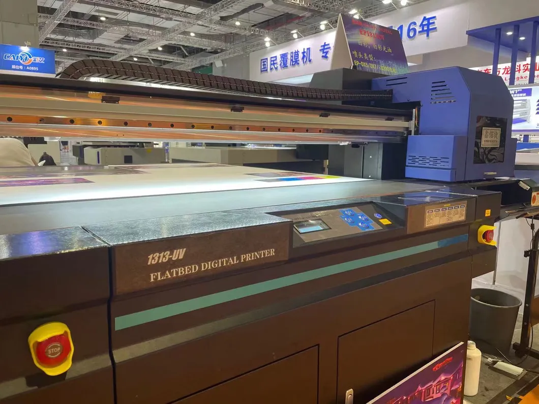 1313 1.3*1.3m White Vanish Printing Wood Acrylic Metal LED UV Flatbed Machine Printer with XP600 Dx7 I3200 Ricoh Gen5 Gen6 G5I Toshiba Printhead
