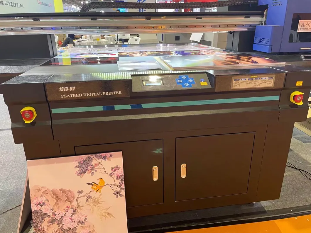 1313 1.3*1.3m White Vanish Printing Wood Acrylic Metal LED UV Flatbed Machine Printer with XP600 Dx7 I3200 Ricoh Gen5 Gen6 G5I Toshiba Printhead