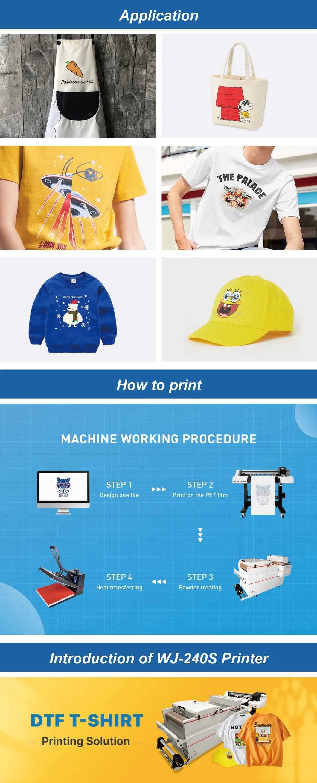 2021 New Model Hot Sale Digital Cloth T-Shirt Film Printer