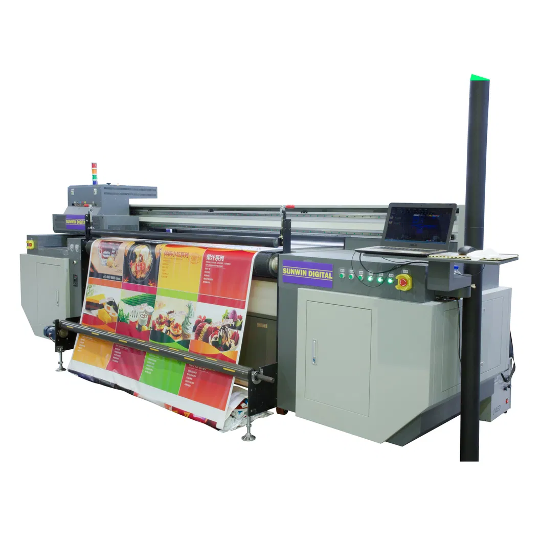 2m / 3.2m Belt Type I3200 Ricoh Gen5 Gen6 Konica 1024I / 1024A Kyocera Kj4a Ceiling Film Backlit Banner PVC Board Acrylic Hybrid Flatbed and Roll LED UV Printer