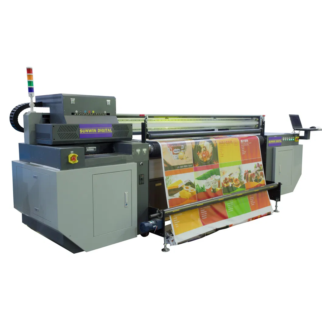 2m / 3.2m Belt Type I3200 Ricoh Gen5 Gen6 Konica 1024I / 1024A Kyocera Kj4a Ceiling Film Backlit Banner PVC Board Acrylic Hybrid Flatbed and Roll LED UV Printer