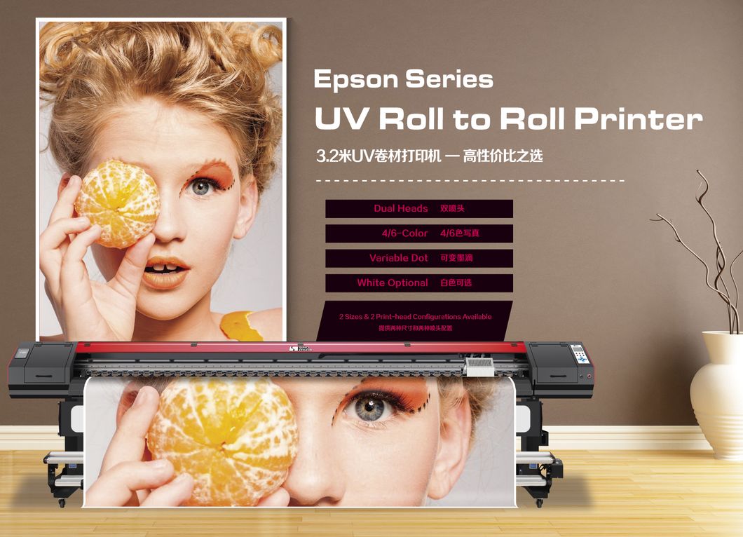 3.2m Epson Head 3D UV Roll to Roll Printer