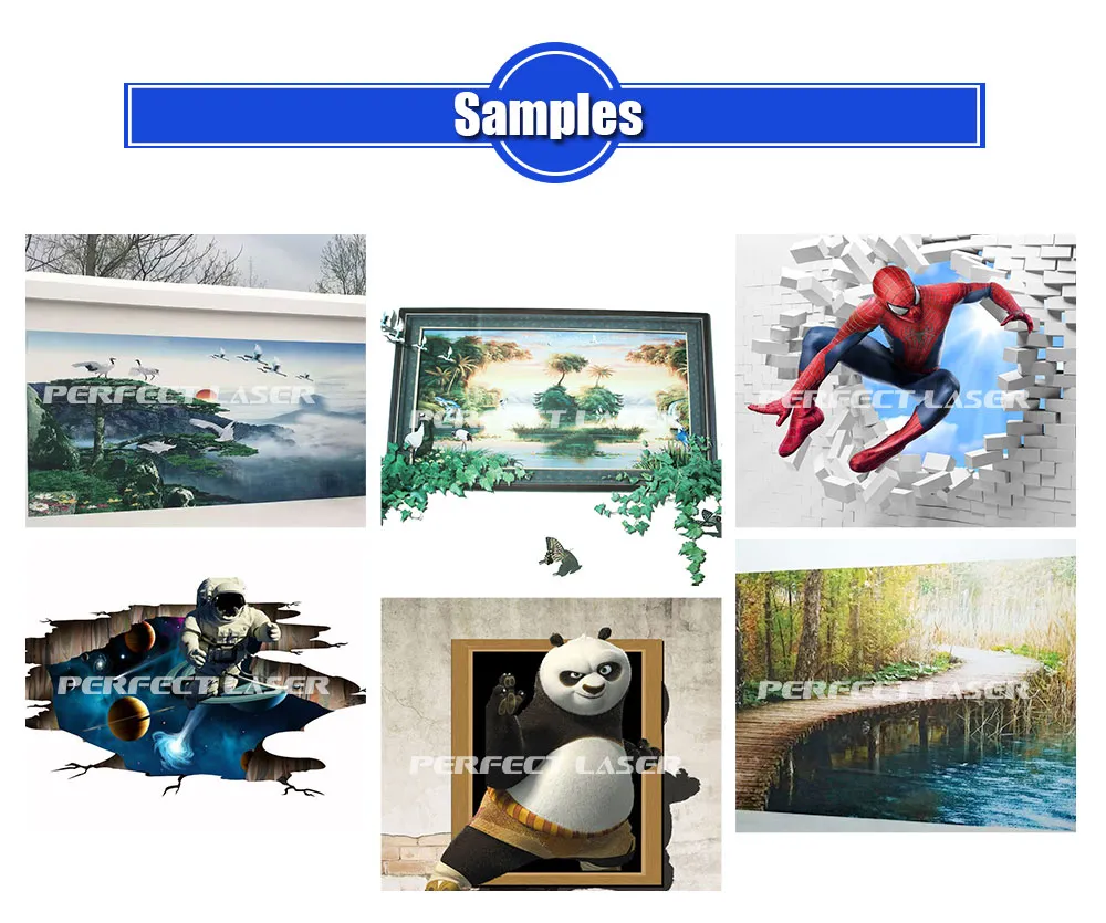 3D Automatic Vertical Wide Format Wall Decal Mural Printer Machine