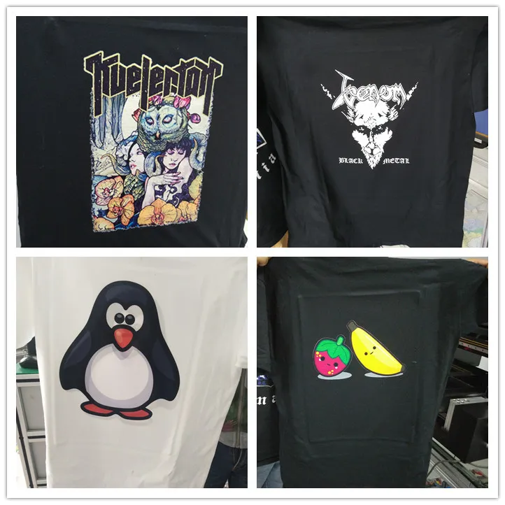 6090 XP600 Wf5113 Direct to Textile Printing Machine on Clothes with Free 2 Platens