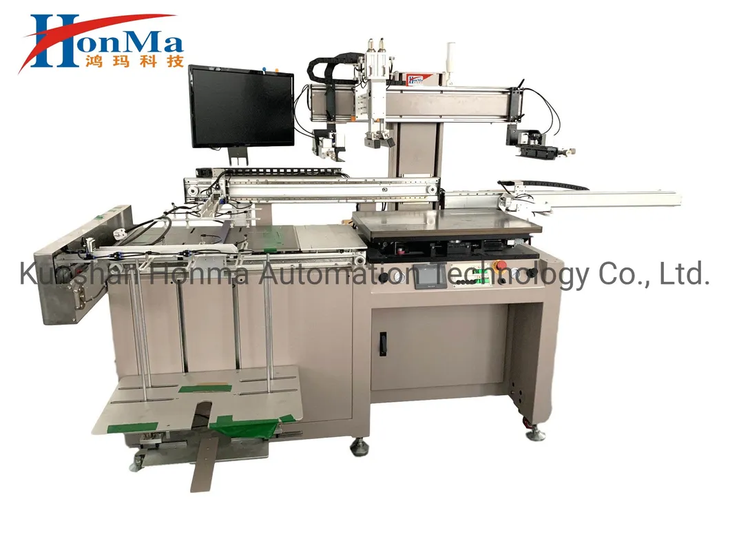 Automatic CCD Screen Printing Baking Line for Front Glass Cover of Mobile Phone
