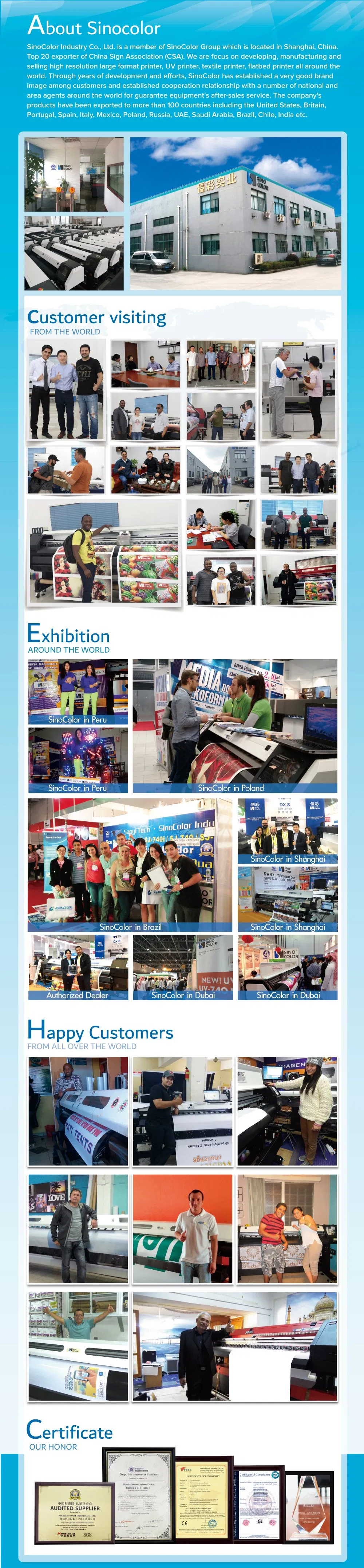 Best Dye Sublimation Printer for Heat Transfer Paper Wj-740c with Epson Dx8 Print Heads