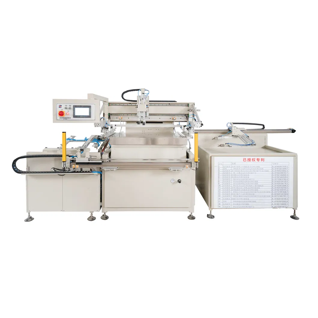 China Supplier HY-H56 Automatic Single Sheet Screen Printing Machine with Paper Clip Dryer.