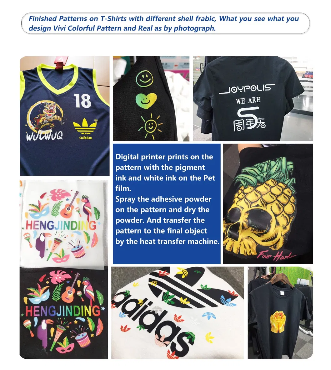 Cotton Fabric Digital Inkjet Printer for T-Shirt Heat Press Pet Film Digital Printing Machine