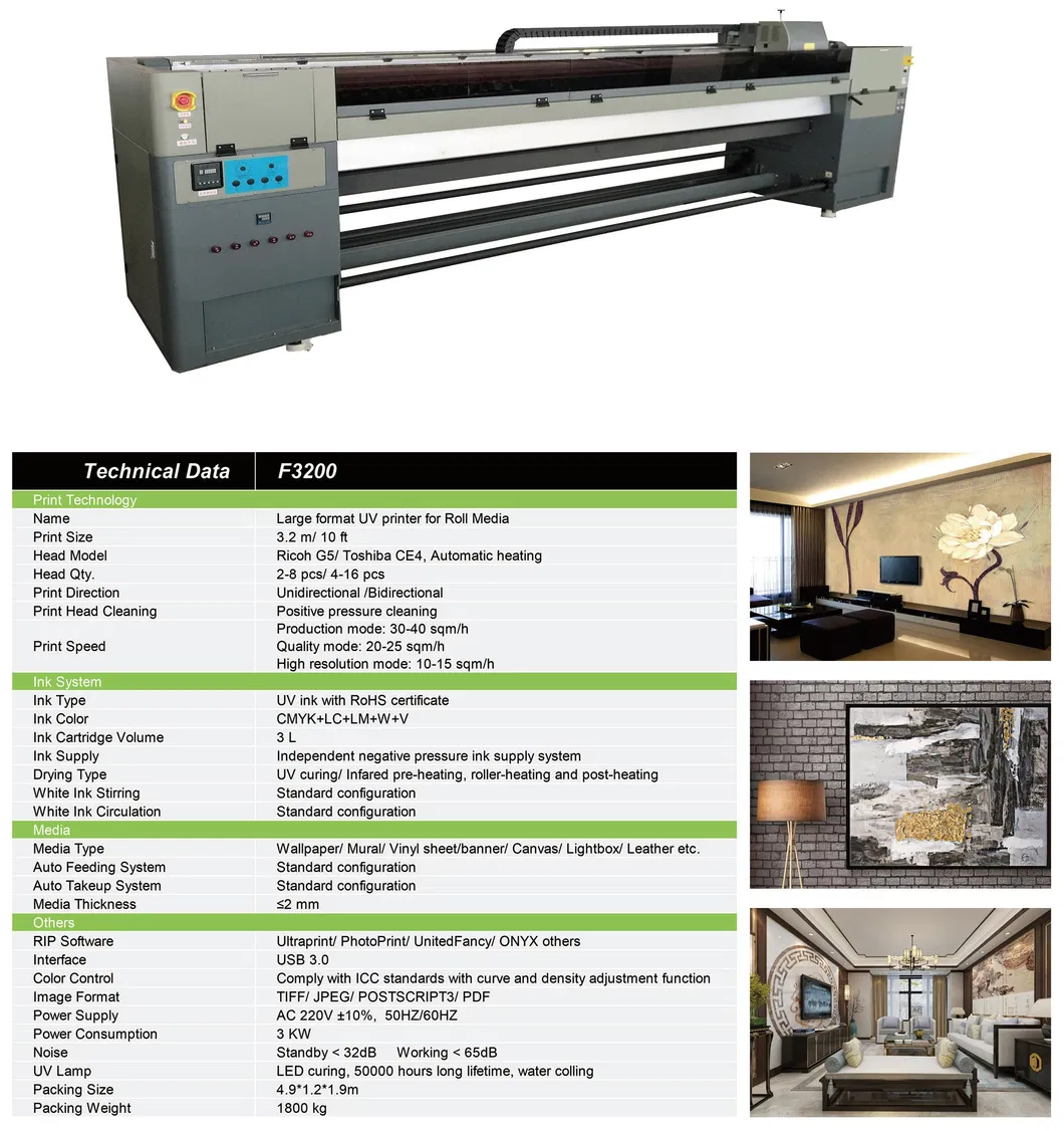 Decorative Paper Wallpaper Mural Printing Machine