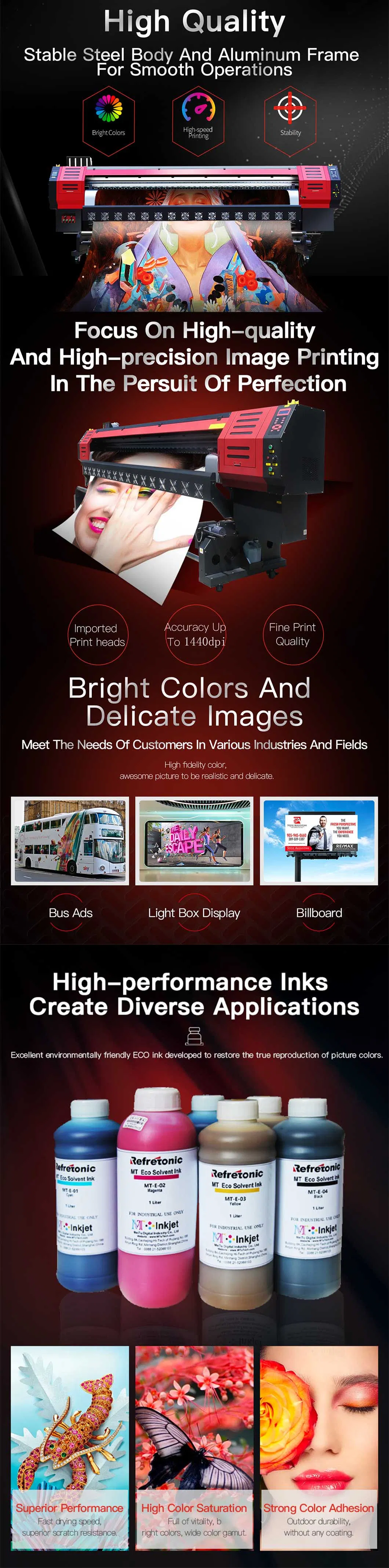 Digital Eco Solvent Printer with Epson Dx5 Printhead 1440*1440dpi, 3.2m