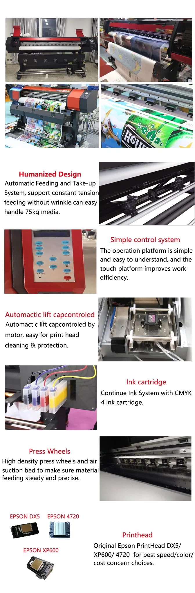 Good Price 1.8m Eco Solvent Digital Printing Machine