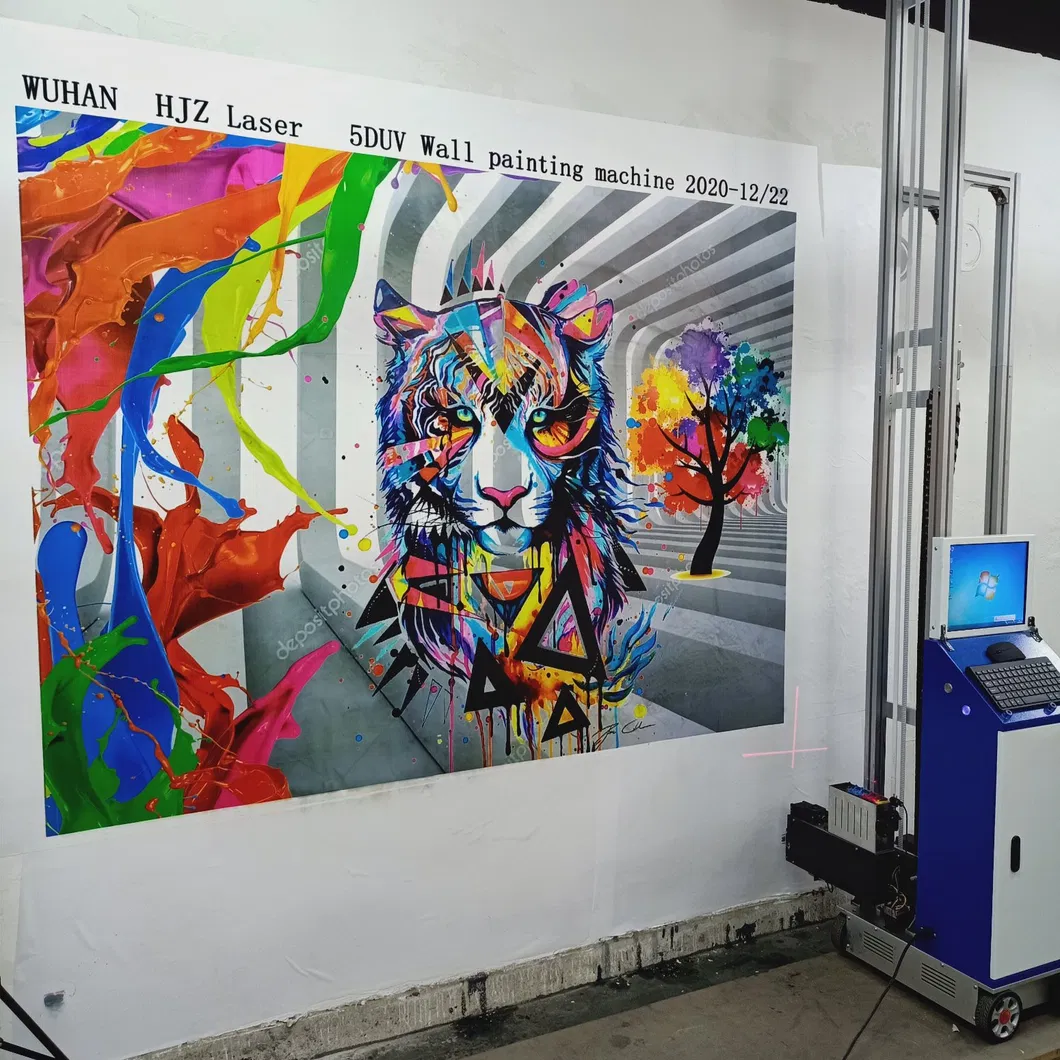 Hjz Outside 3D Mural Decor Vertical Zeescape Direct to Wall Inkjet Printer Machine