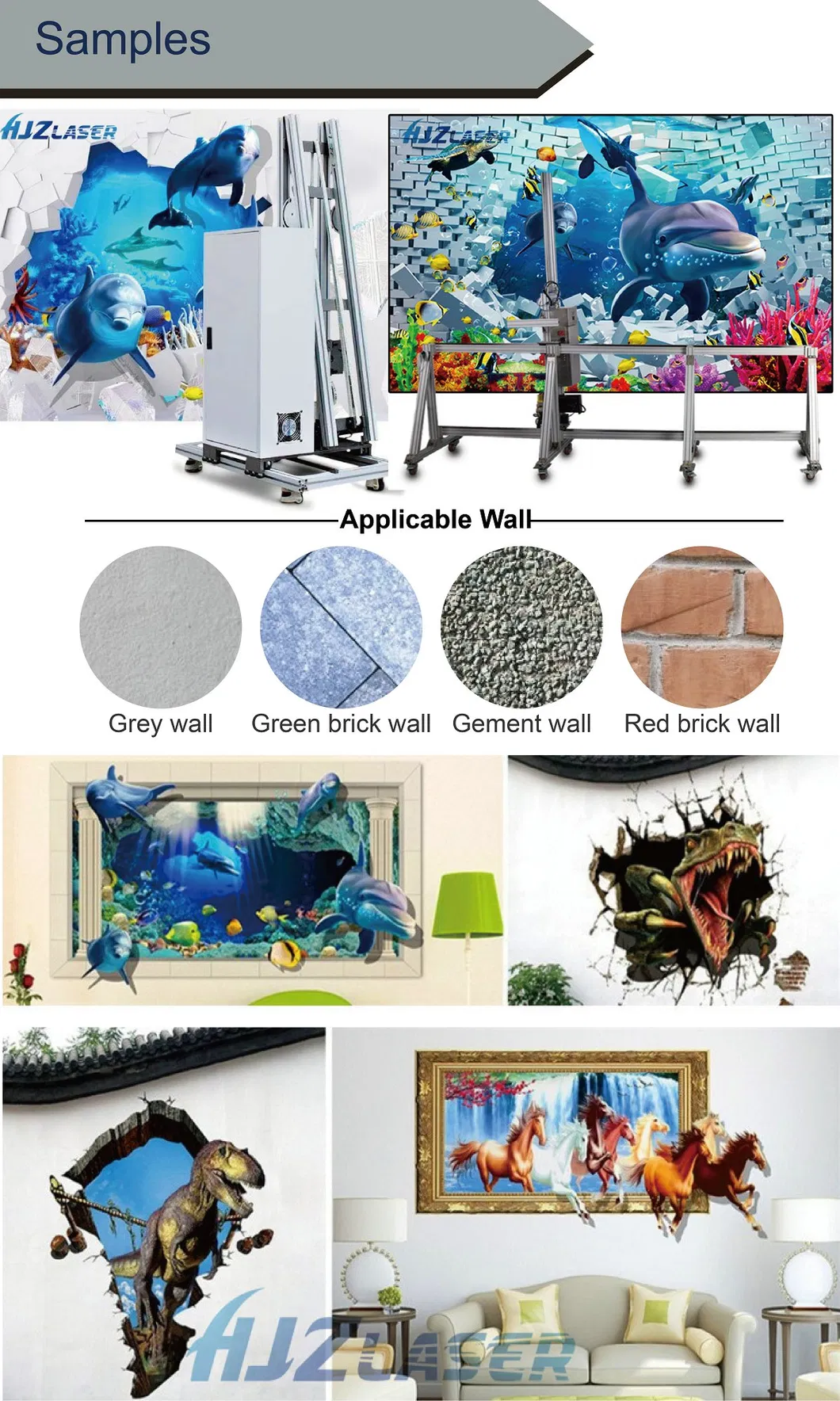 Automatic China Large Format Eco Solvent Printer Direct to Chine Wall Painting Machine
