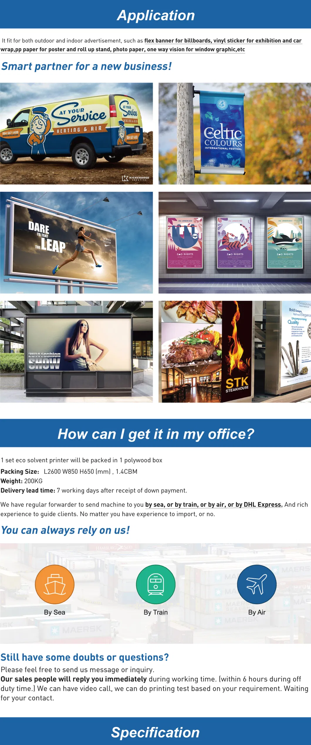 Hot Sale 1.6m 5feet Small Size Vinyl Sticker Billboard Eco Solvent Printer with Single Dx5 I3200 F1080 Heads