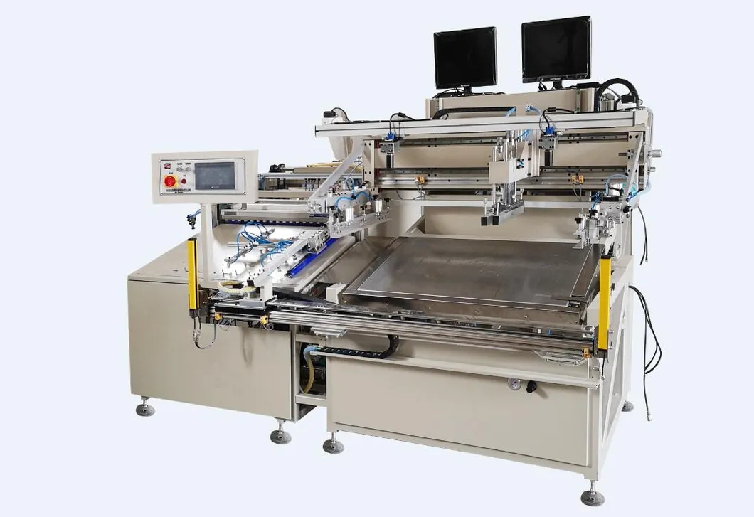 HY-D58 Double-Sided Dust Removal Automatic Screen Printing Machine Transfer Paper Label Packing Silk Screen Printer Machinery