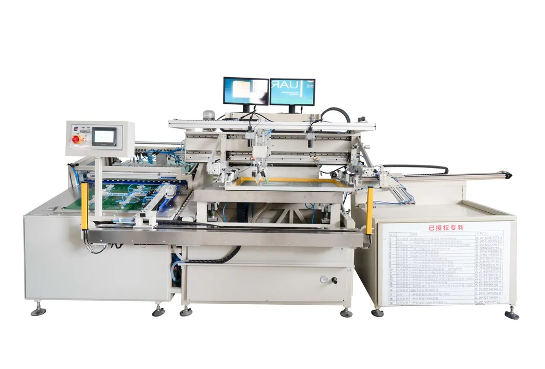 HY-D58 Dust removal Double-sided dust removal automatic screen printing machine