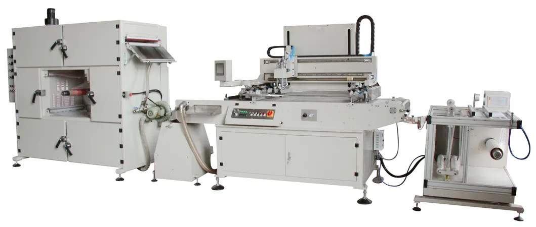 HYA56 Automatic Thick Material Series Roll to Roll Screen Printing Machine Heat Transfer Paper,Packing Label Packing Silk Screen Printer Machinery