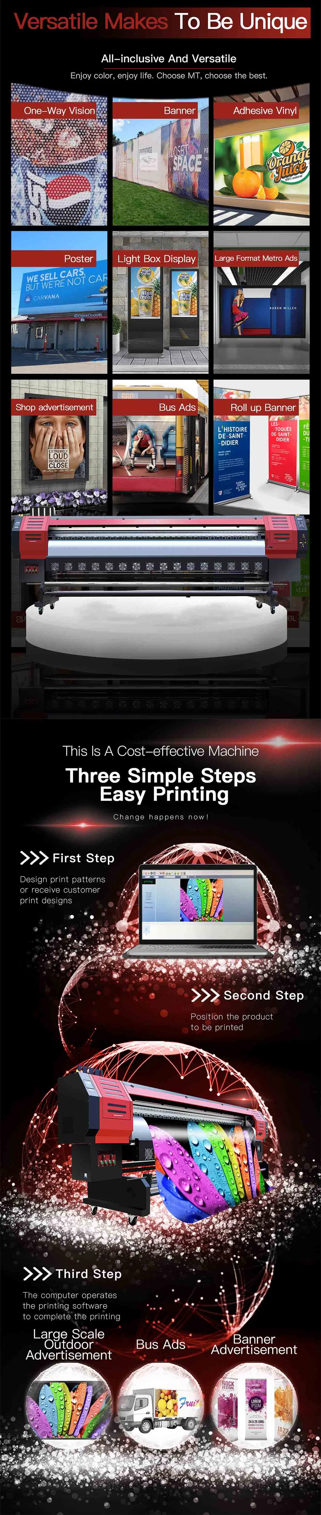 I3200 Eco Solvent Printer 3.2m with Epson Printhead Higest Resolution 1440*1440dpi