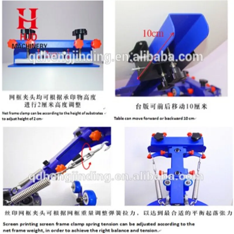 Manual T Shirt Screen Printing Machine for 8 Color 8 Station