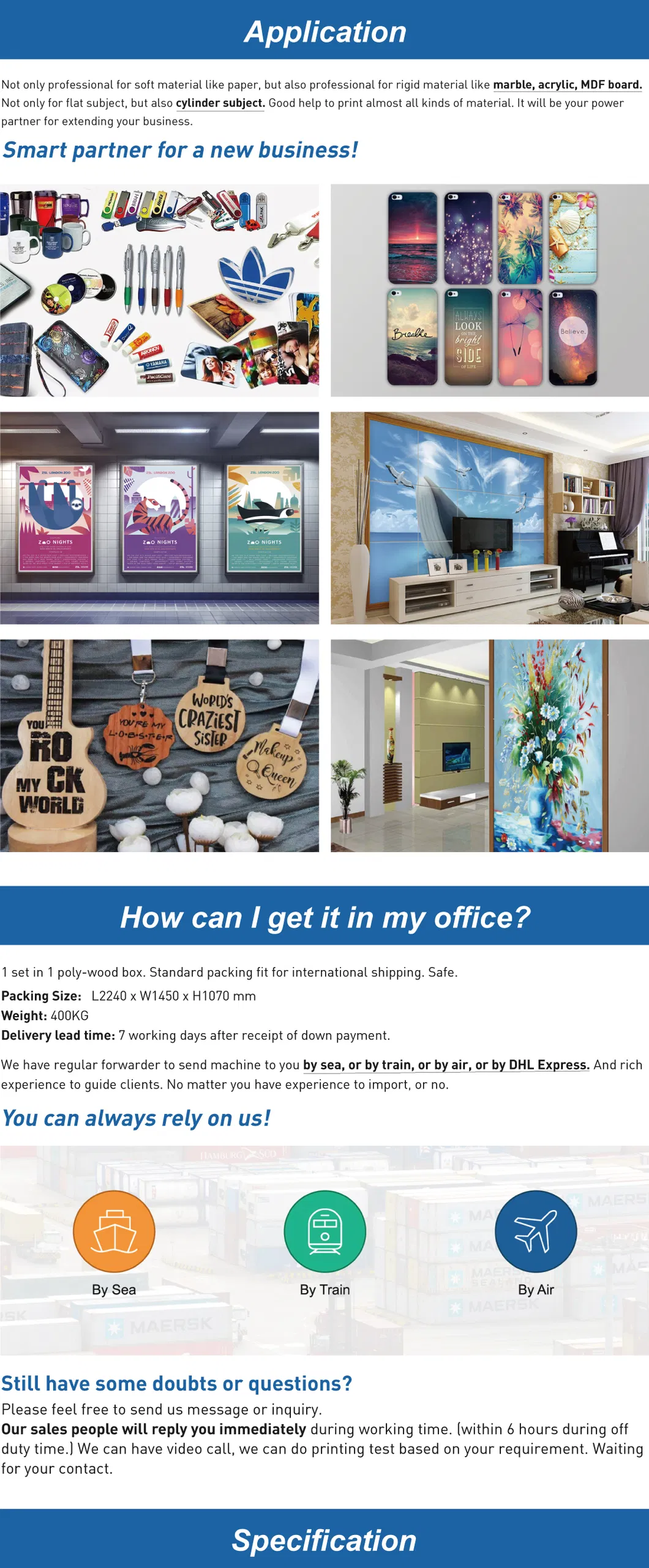 Muti-Function A1 UV Flatbed Printer Fb-0906 on Glass Wood Acrylic Ceramic