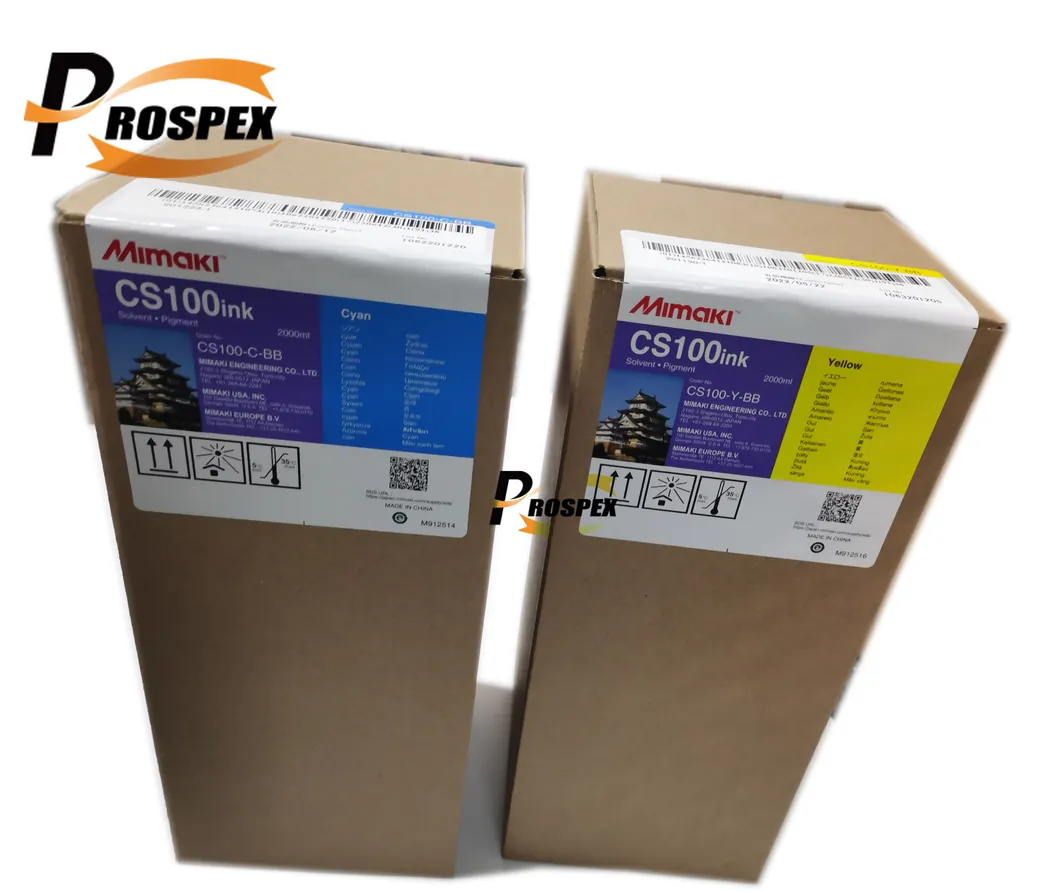 Original Mimaki CS100 200ml Solvent Pigment Printer Ink with Chip for Swj320/S4