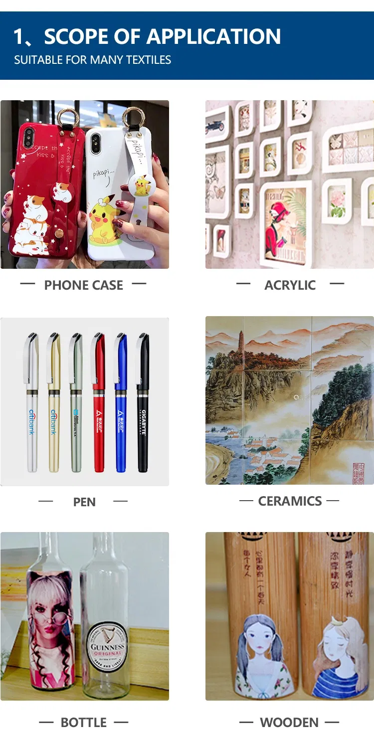 Refinecolor Automatic and Multicolor A3 UV Printer for Pen, Mobile Phone Shell, Disk, Golf Ball, Metal