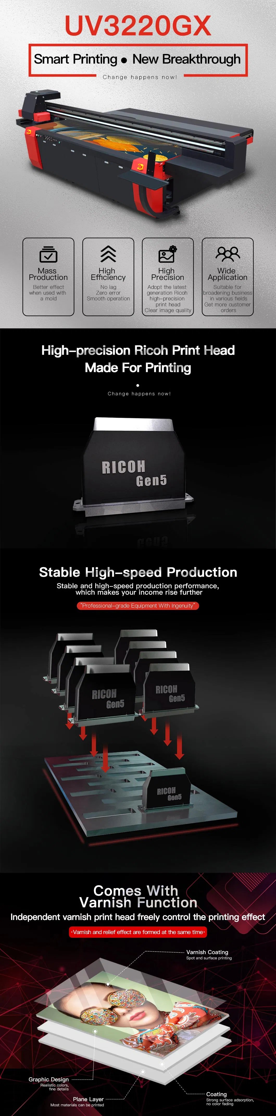 Refretonic Digi UV Lamp Power Control Advertising Glass Printing Machine Digital