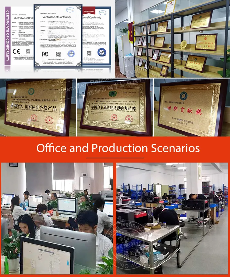 Rfc Automatic Dx9 Head Ceramic Inkjet Printer 15*36cm Flatbed UV LED Printer Machine