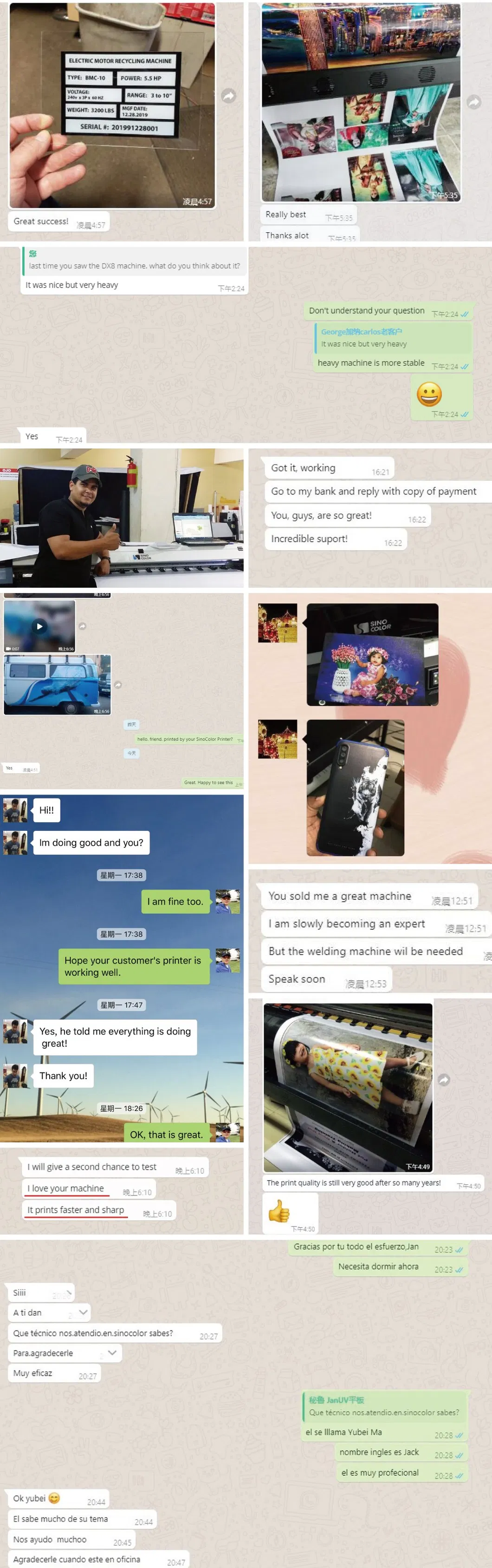 Sinocolor Heat Transfer Paper Sublimation T-Shirt Printer Wj-740p