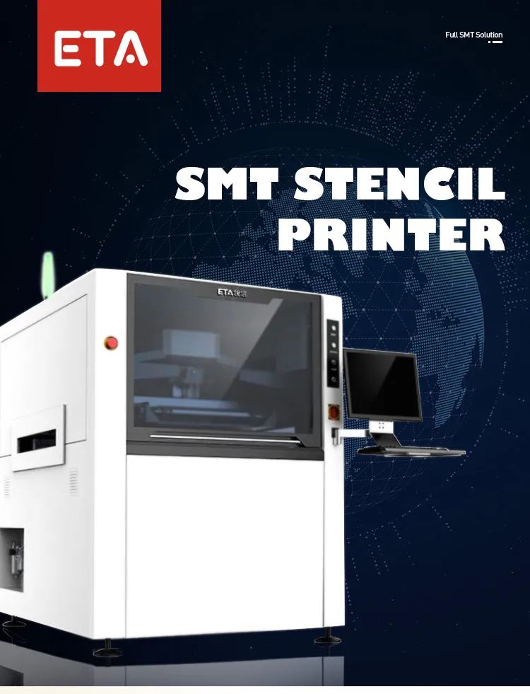 SMT Automatic PCB Solder Paste Printing Machine, Automatic Solder Paste Printer SMT Stencil Printer Machine Factory Supply