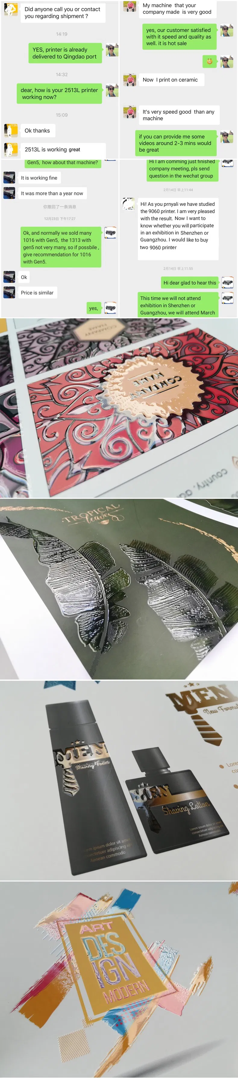 Stable High Speed UV Flatbed Printer for Glass Printing Machine