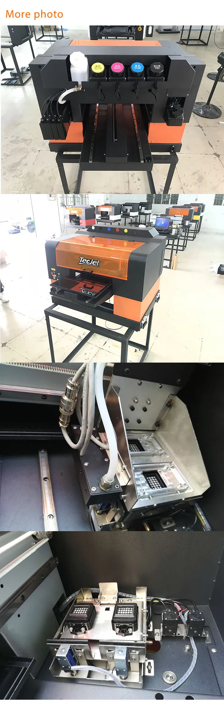 Tecjet Dx5, Dx7, XP600 Printhead 3350 UV Flatbed Printer Metal Printing Machine