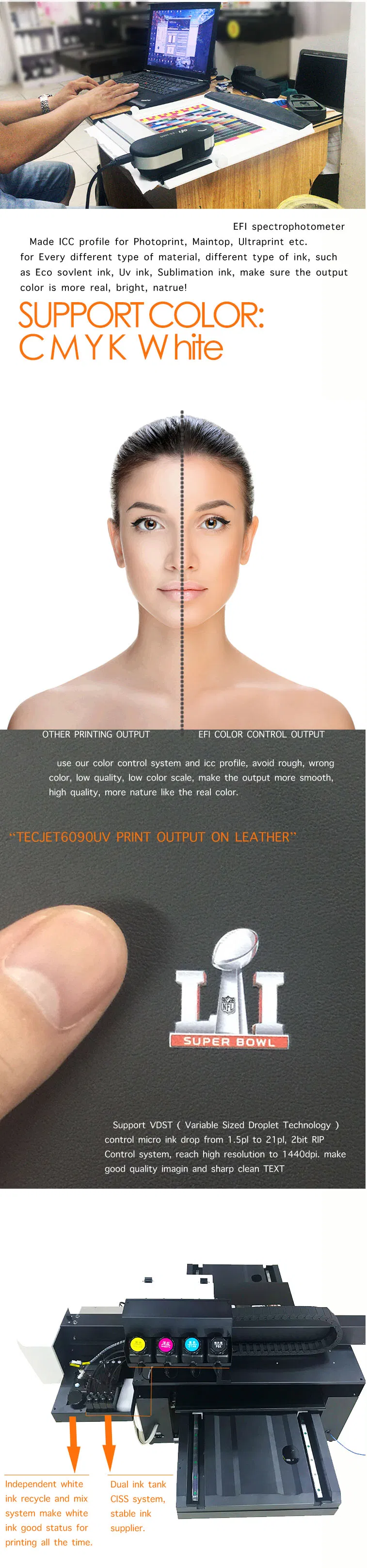 Tecjet Tshirt Printing Machine Digital 6090 DTG Printer