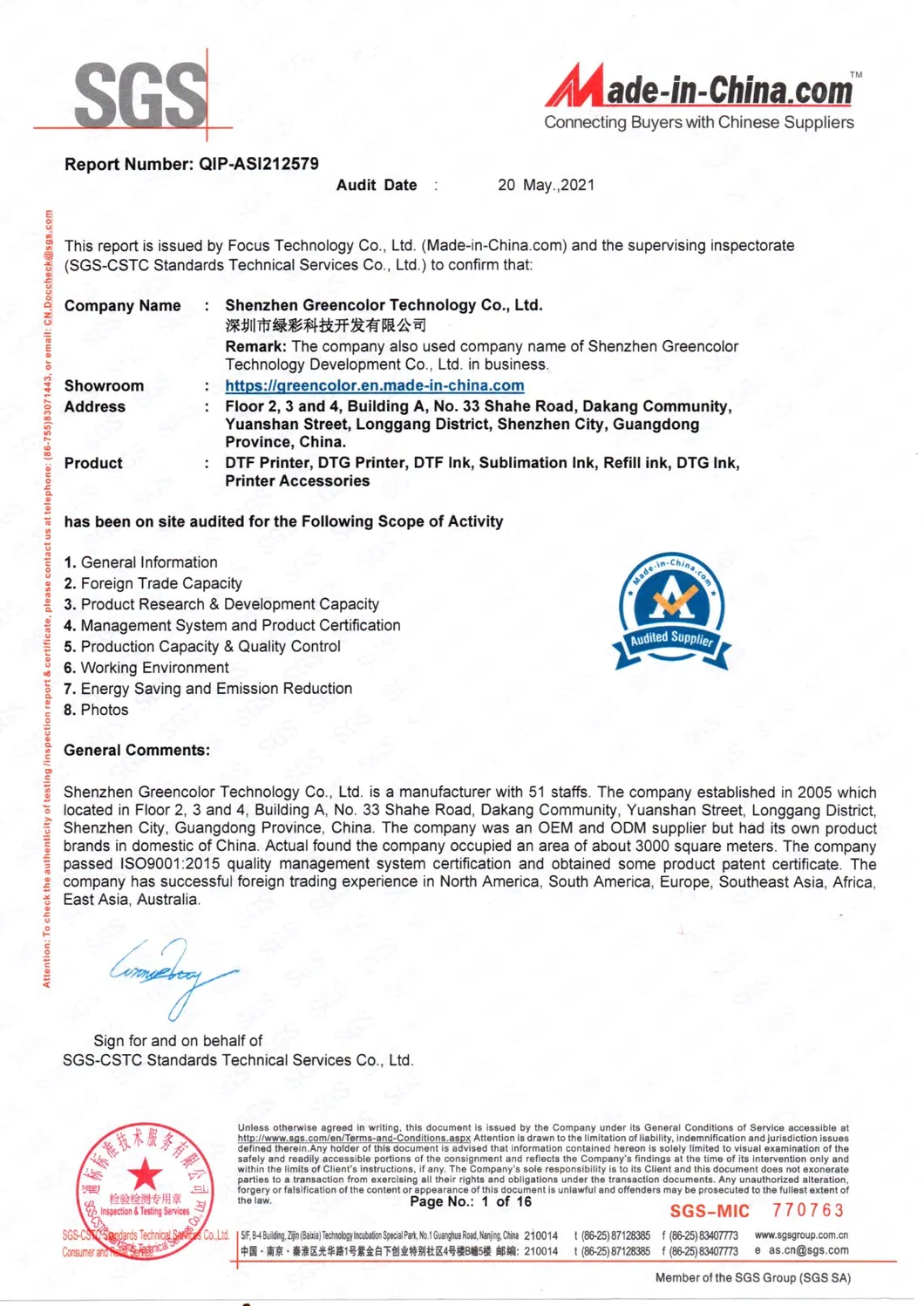 Wholesale Price 1000ml Print Effect Dye Sublimation Ink for Epson L380 L805 L130 Wf7710 7720 7110 1430 Sublimation Ink